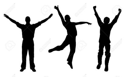 5425340-Winners-and-happy-men-Stock-Vector-silhouette-man-jumping